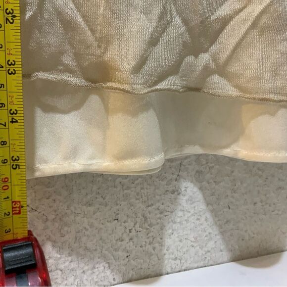 Zara Long Sleeve Sheer cream  Dress size M - Picture 6 of 7